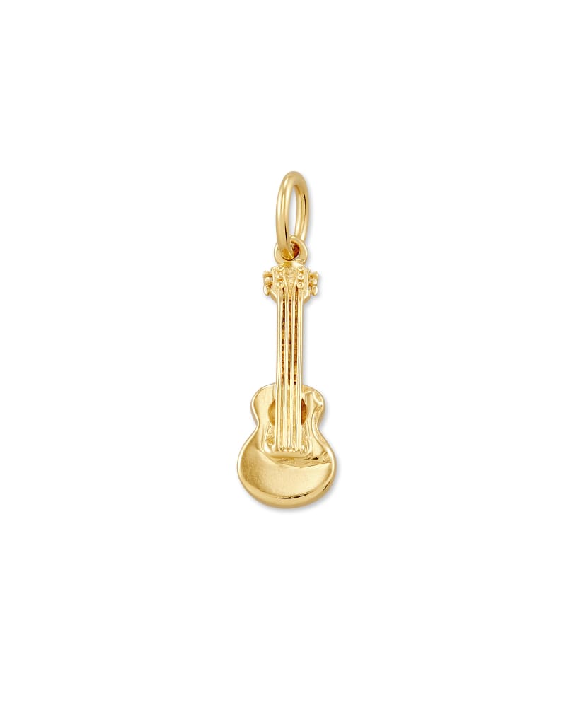 Guitar Charm in 18k Gold Vermeil image number 0